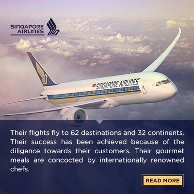 Their flights fly to 62 destinations and 32 continents. Their success has been achieved because of the diligence towards their customers. Their gourmet meals are concocted by internationally renowned chefs. The in-flight services, offers the extensive range of movies, music, and games. For the first and business class, a personal representative is at your service 24*7.